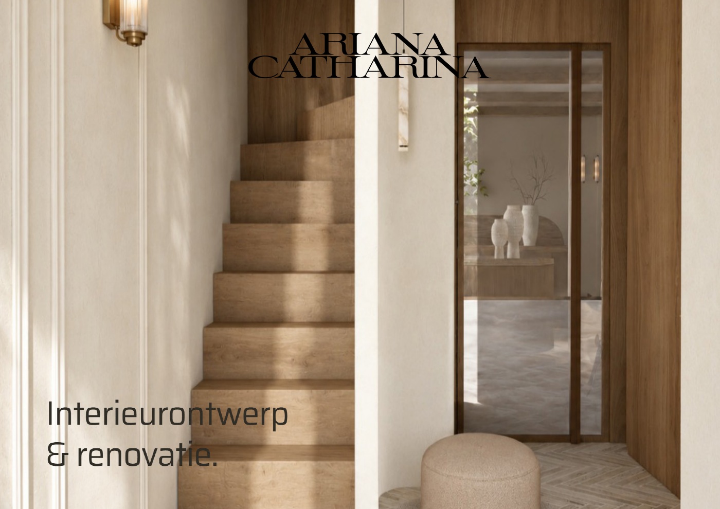 Voorkant van de brochure: Interieurontwerp en renovatie